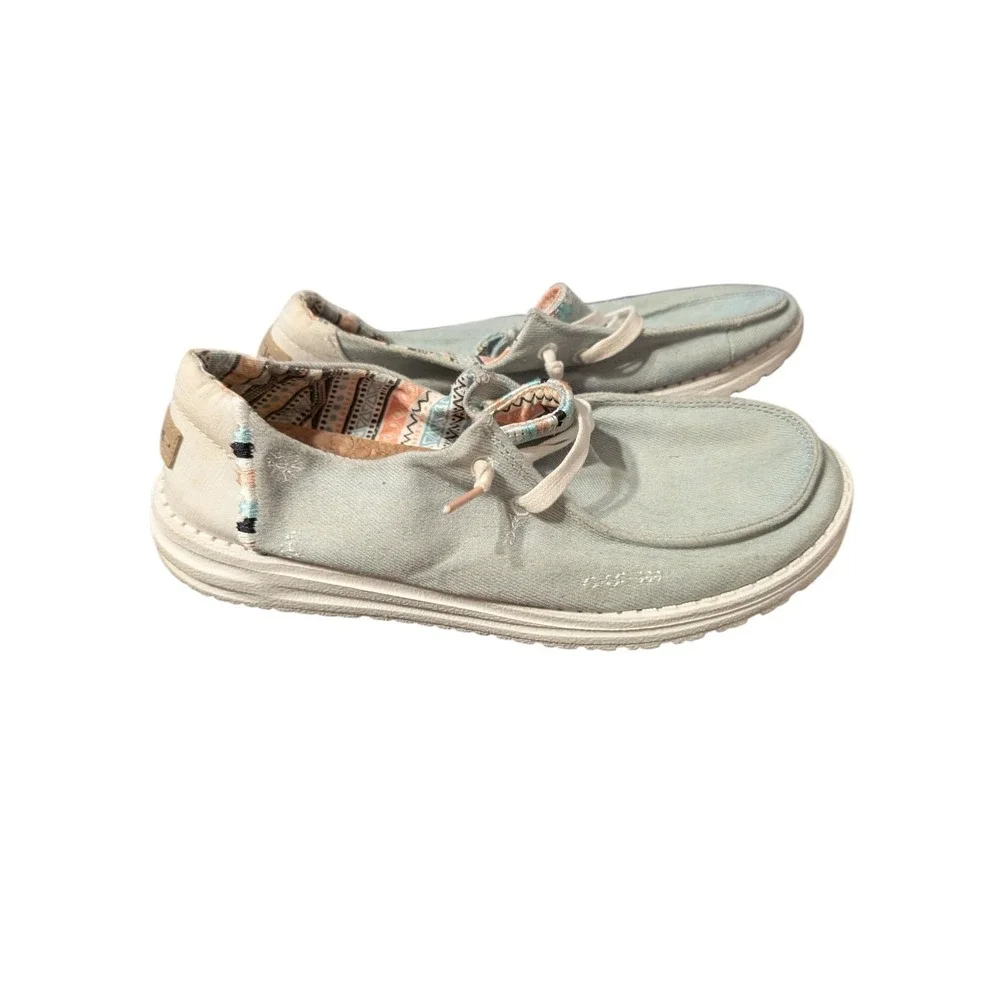 Hey Dude Wendy Boho Light Denim US‎ Women's 8  - EU 39